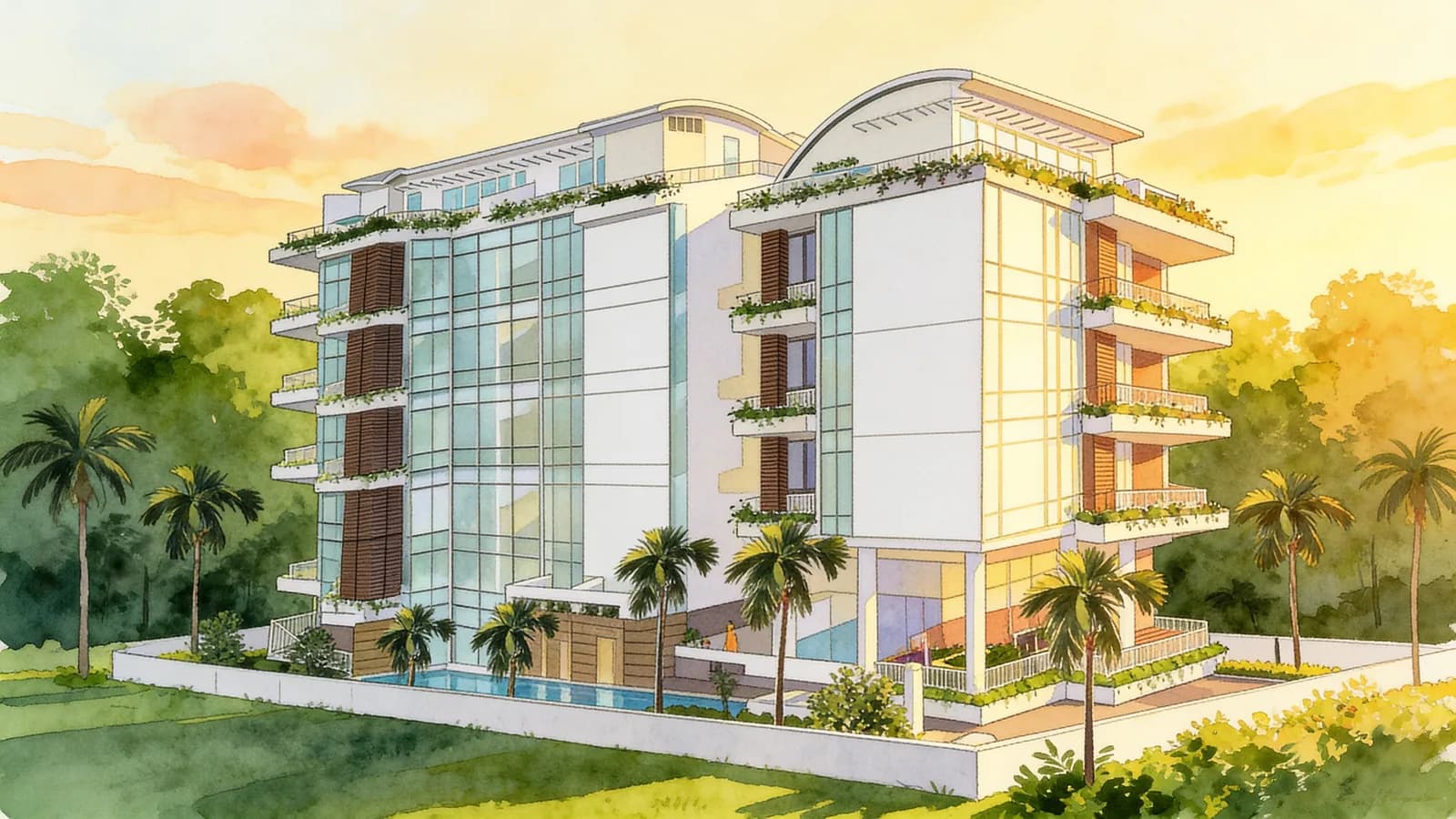 Tembeling Court, a 5-storey condominium in Geylang. Illustration is AI-generated.