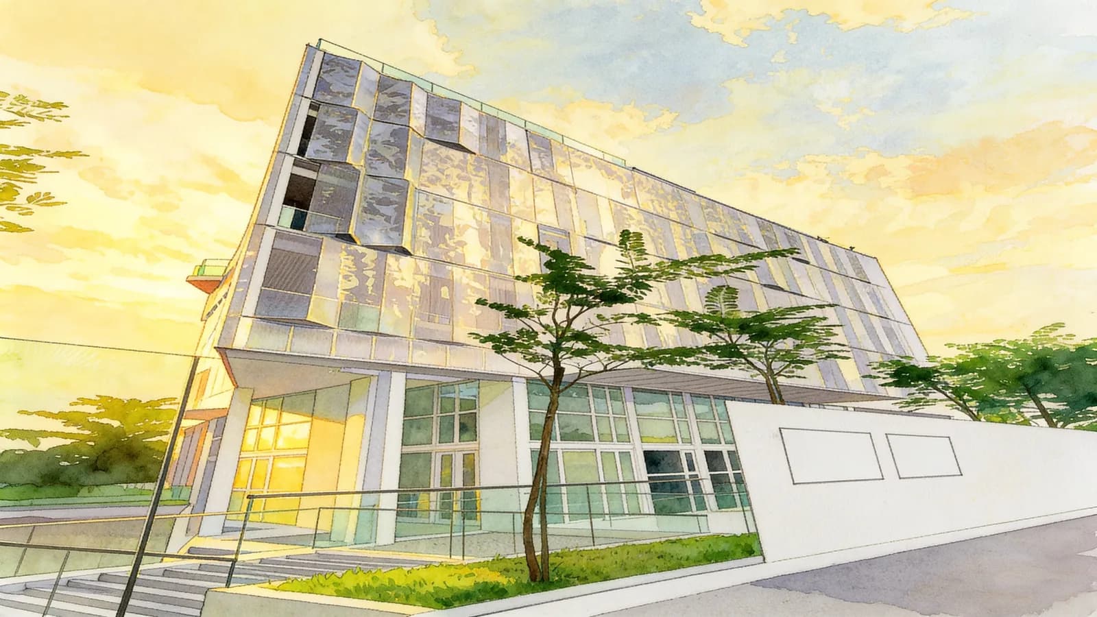 One Rosyth, an apartment in Hougang. Illustration is AI-generated.