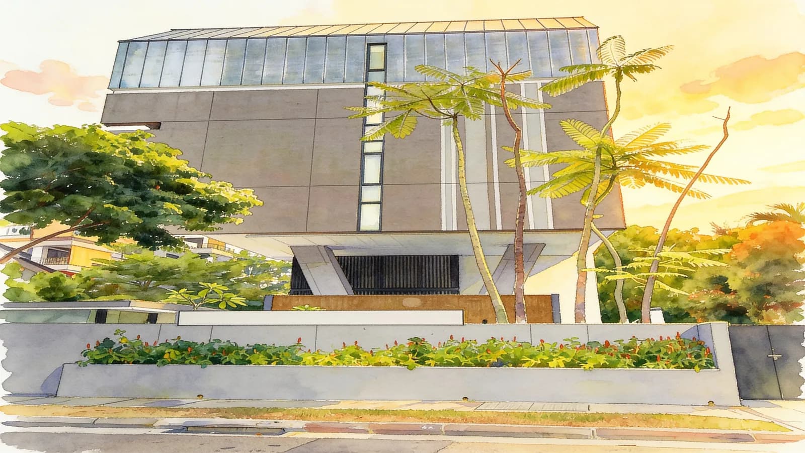 Three Buckley, a 3-storey condominium in Novena. Illustration is AI-generated.