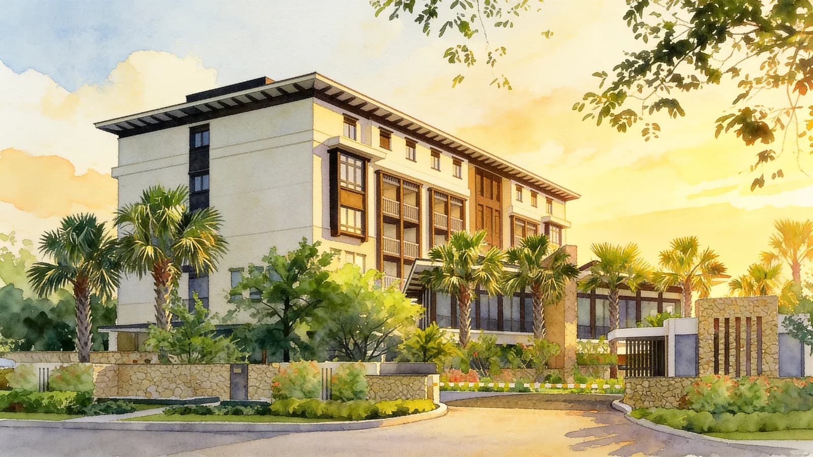 Bishopsgate Residences, a 5-storey apartment in Tanglin. Illustration is AI-generated.
