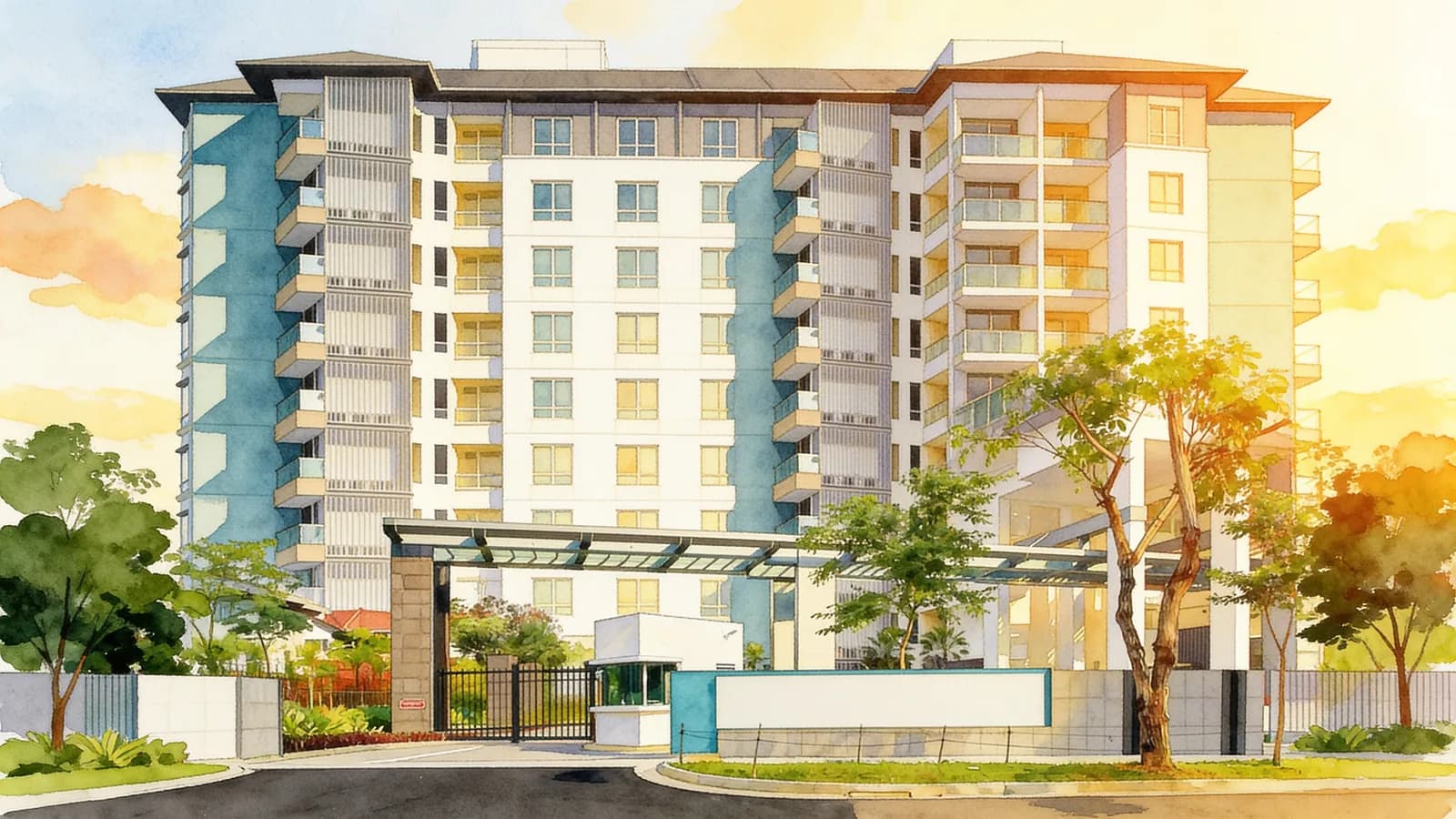 Quinterra, a condominium in Bukit Timah. Illustration is AI-generated.