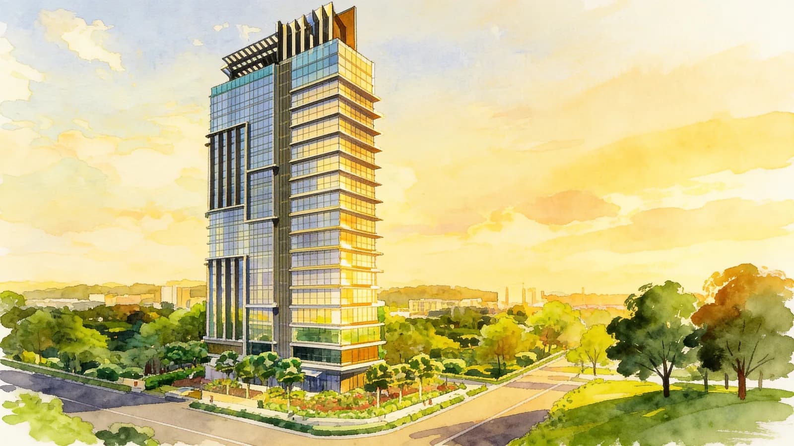 Vetro, a 17-storey condominium in Kallang. Illustration is AI-generated.