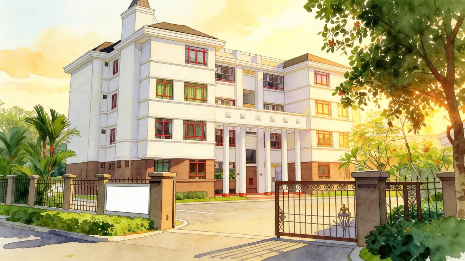 Chancery Esquire, a 4-storey condominium in Novena. Illustration is AI-generated.