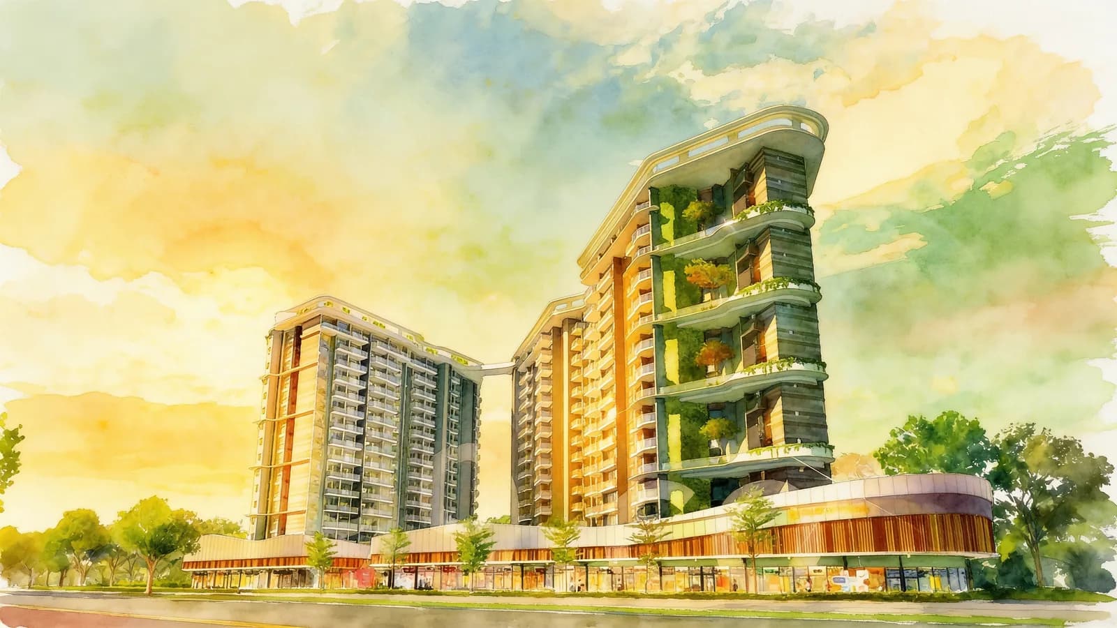 Stars Of Kovan, a 17-storey condominium in Hougang. Illustration is AI-generated.