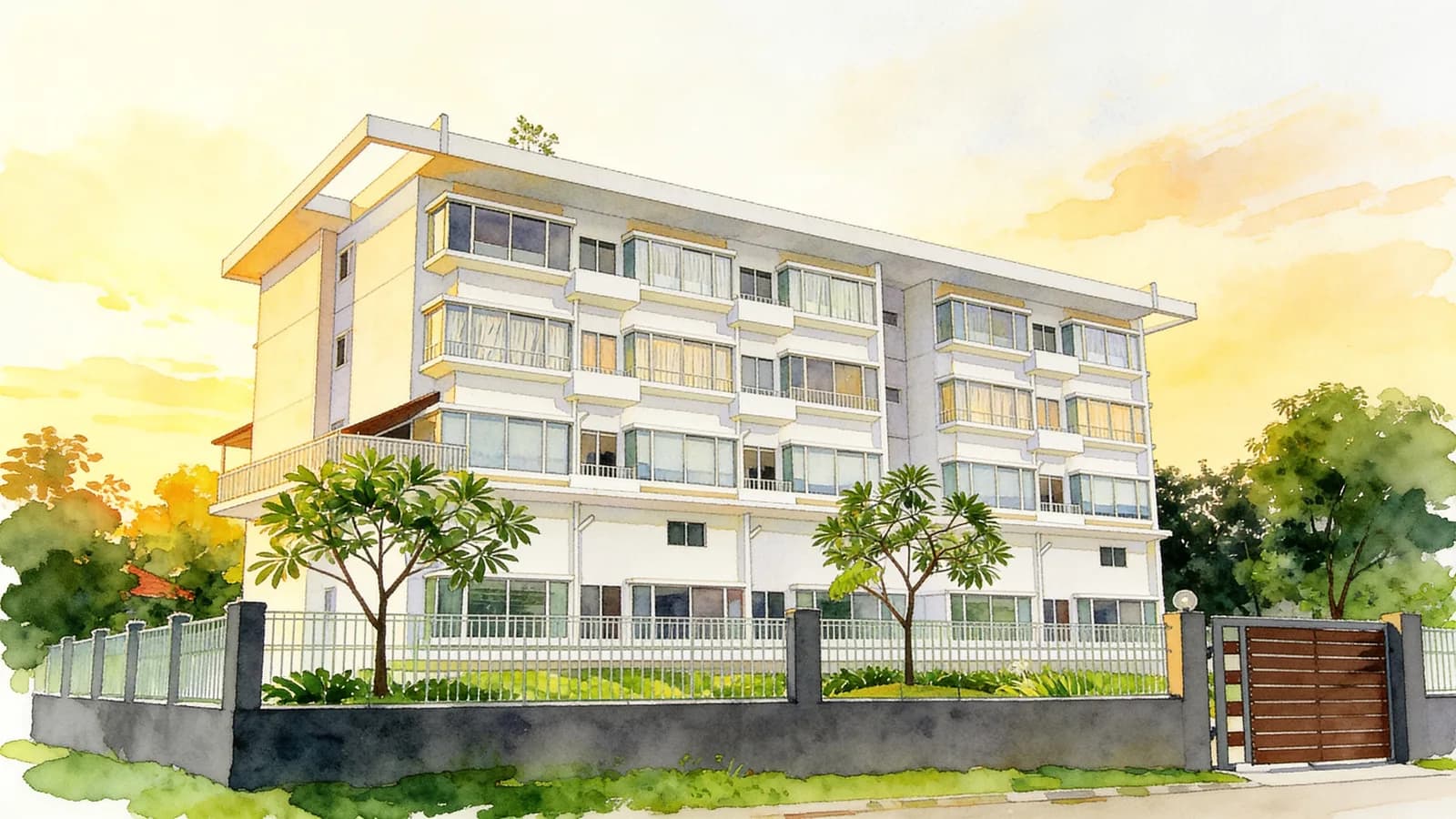 Seraya 9, a condominium in Marine Parade. Illustration is AI-generated.