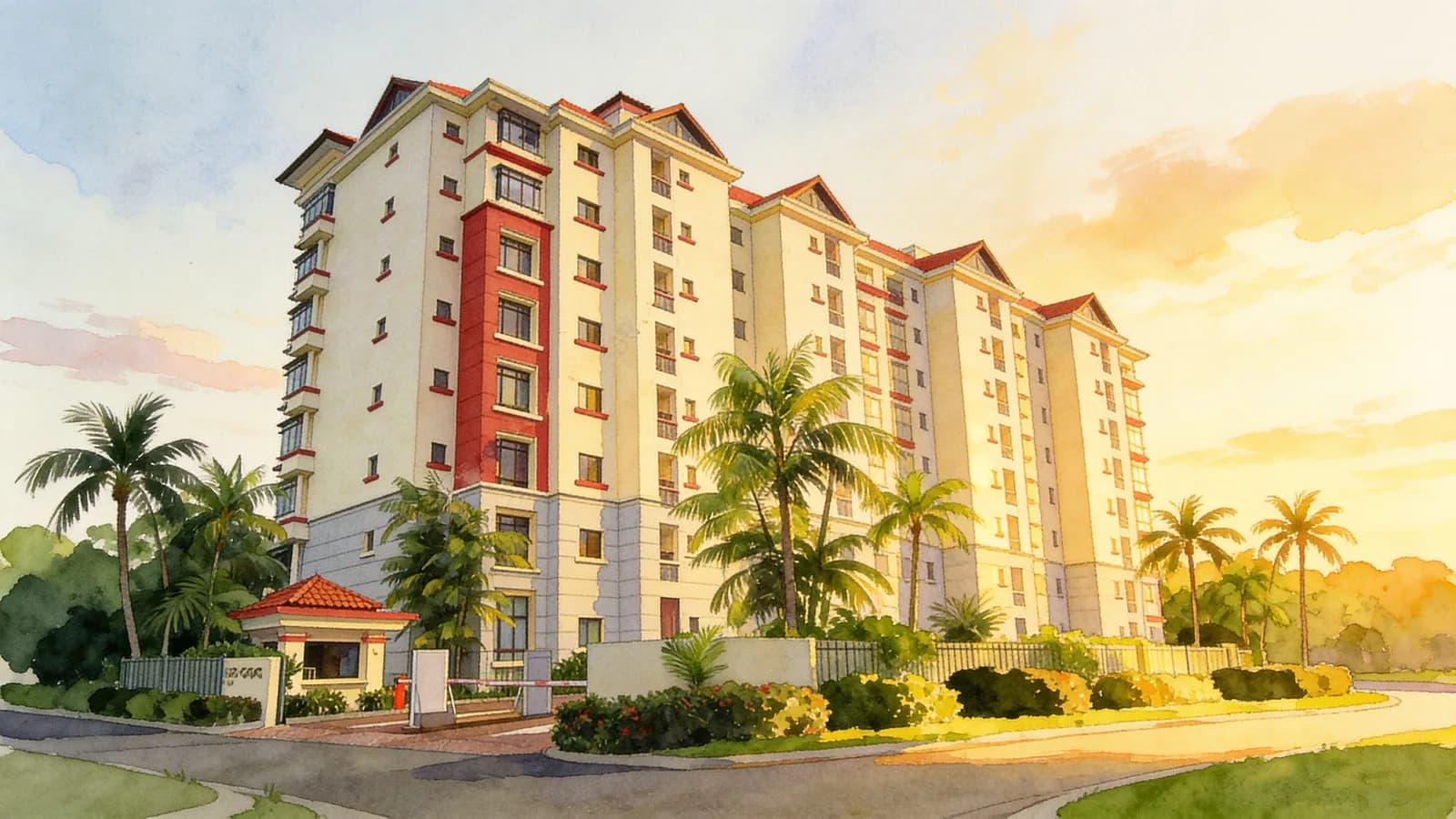 Holland Gems, a condominium in Tanglin. Illustration is AI-generated.