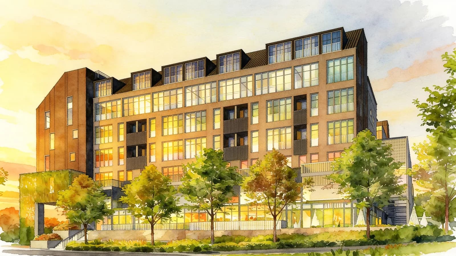 Bijou, a 5-storey condominium in Queenstown. Illustration is AI-generated.