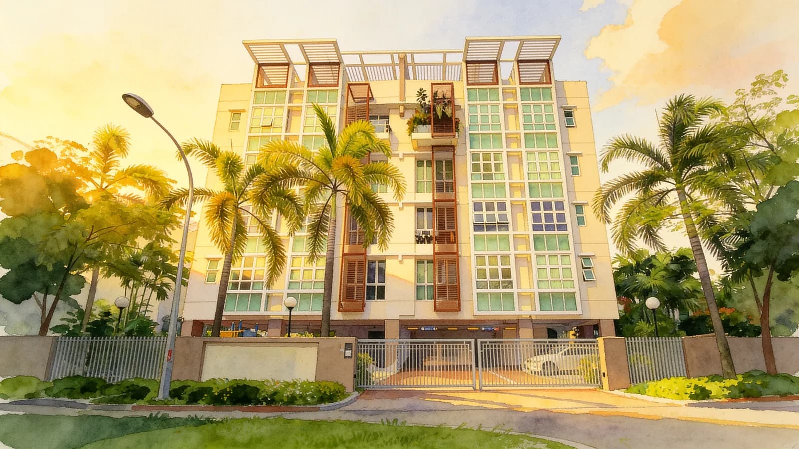 East Shine, an apartment in Bedok. Illustration is AI-generated.