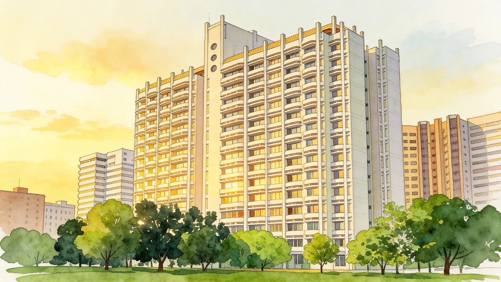 Rivershire, a 20-storey condominium in River Valley. Illustration is AI-generated.