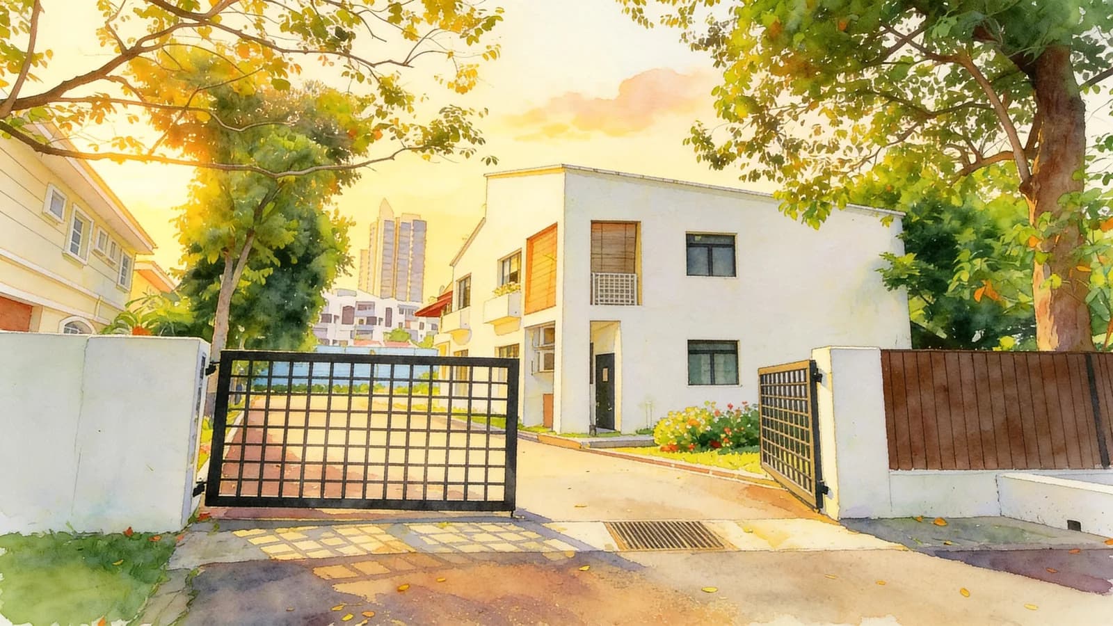 Chancery Corner, a condominium in Novena. Illustration is AI-generated.
