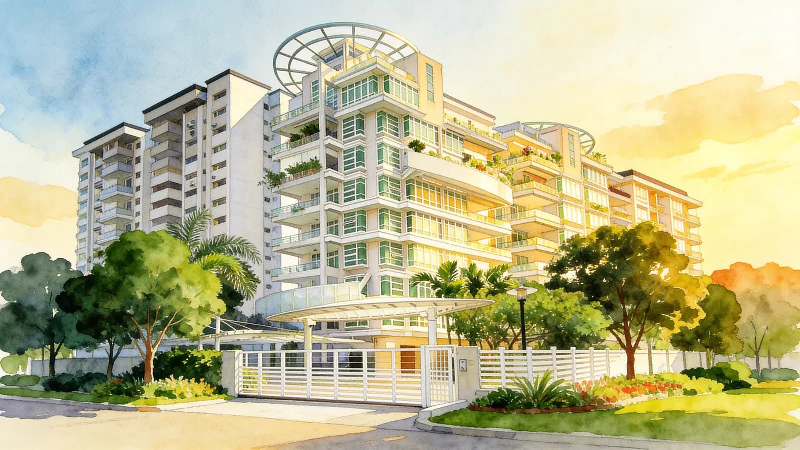 Taipan Grand, a condominium in Bedok. Illustration is AI-generated.