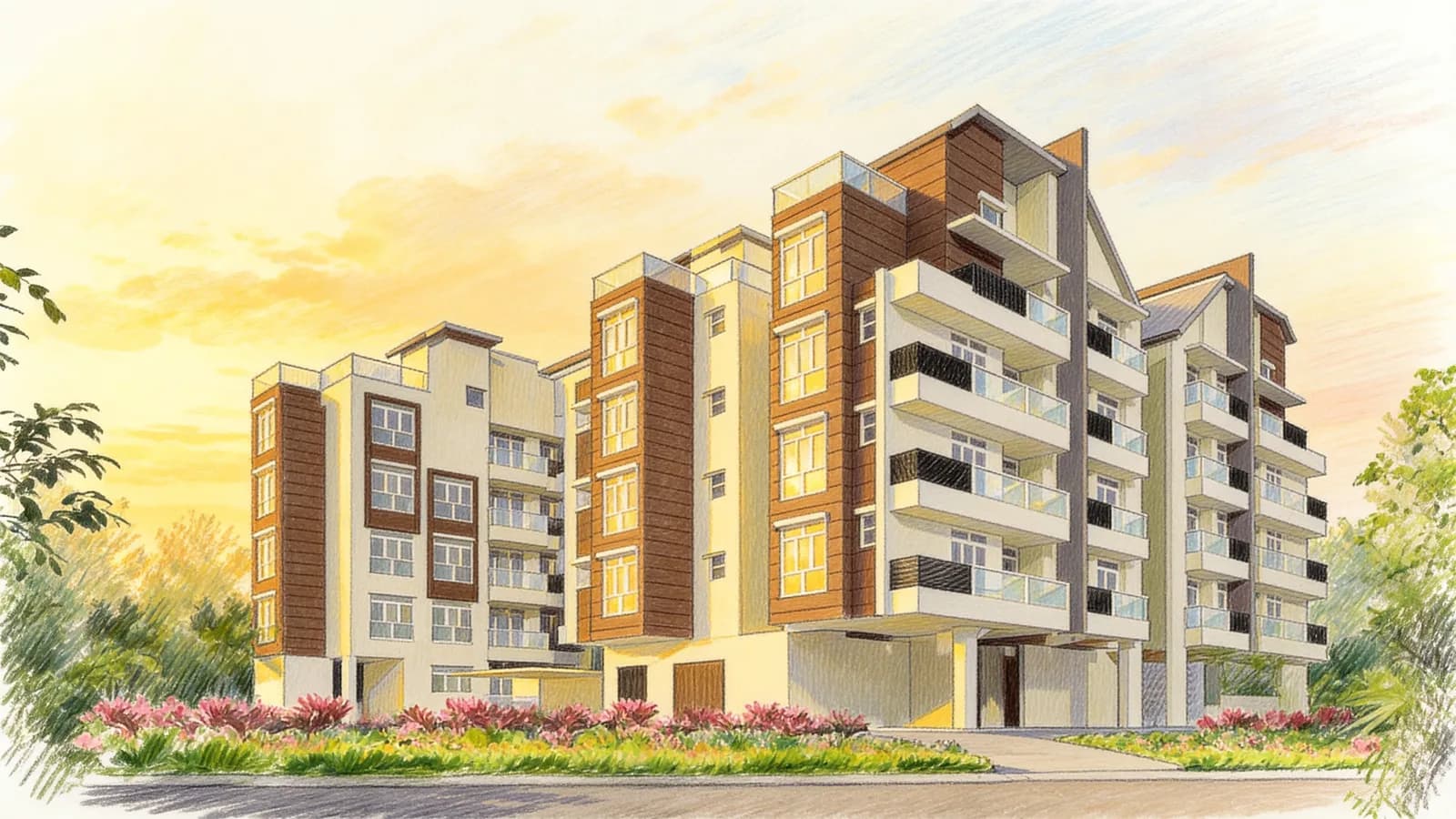 Kovan Grandeur, a condominium in Hougang. Illustration is AI-generated.