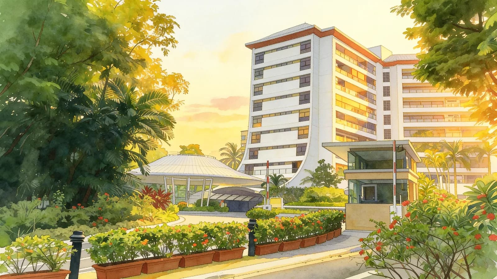 Wing On Life Garden, an apartment in Tanglin. Illustration is AI-generated.