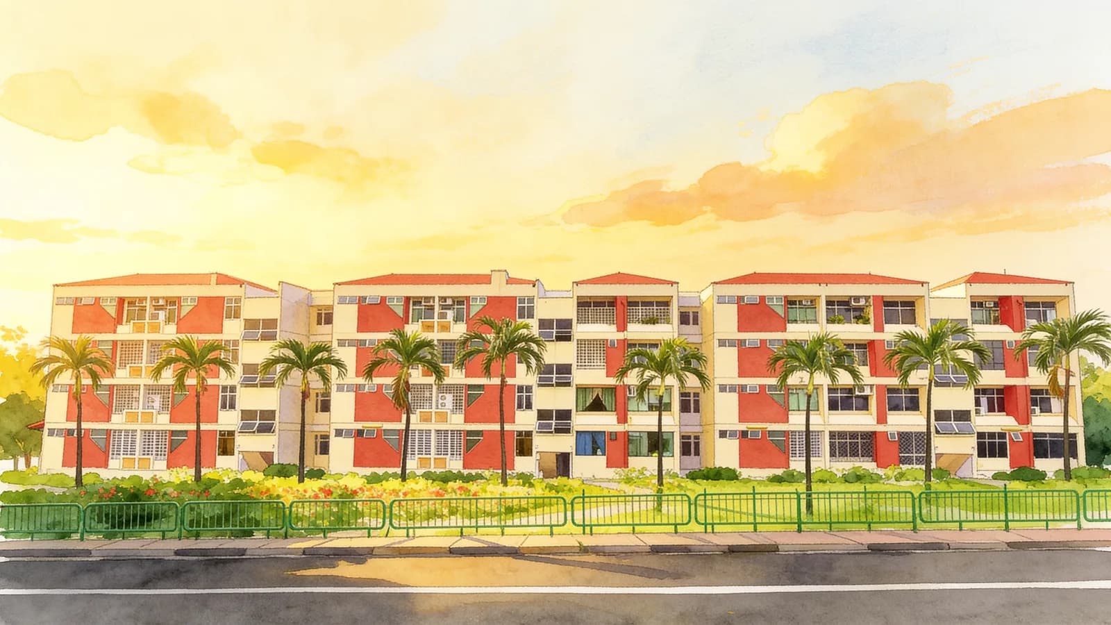 Kismis Court, a condominium in Bukit Timah. Illustration is AI-generated.