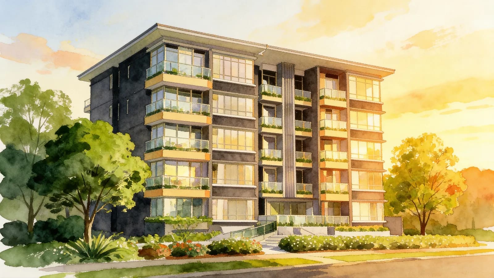 Mount Sophia Suites, a 5-storey condominium in Rochor. Illustration is AI-generated.