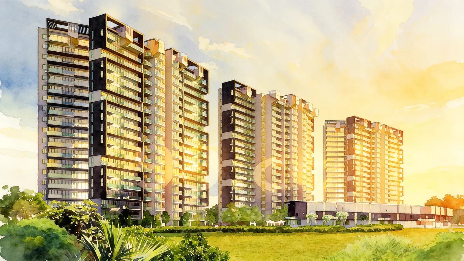 Thomson Three, a 21-storey condominium in Bishan. Illustration is AI-generated.