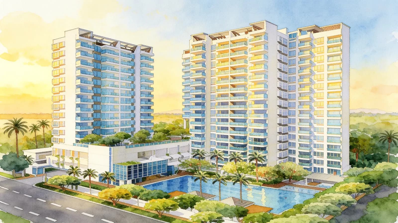 Mera Springs, a condominium in Kallang. Illustration is AI-generated.