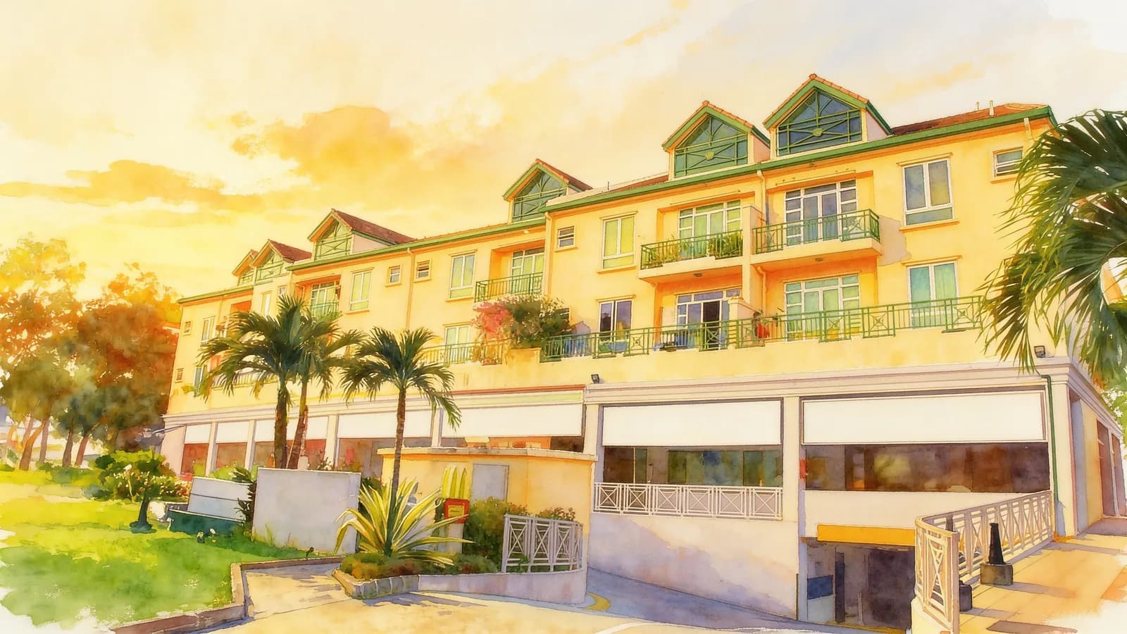Sembawang Cottage, an apartment in Mandai. Illustration is AI-generated.