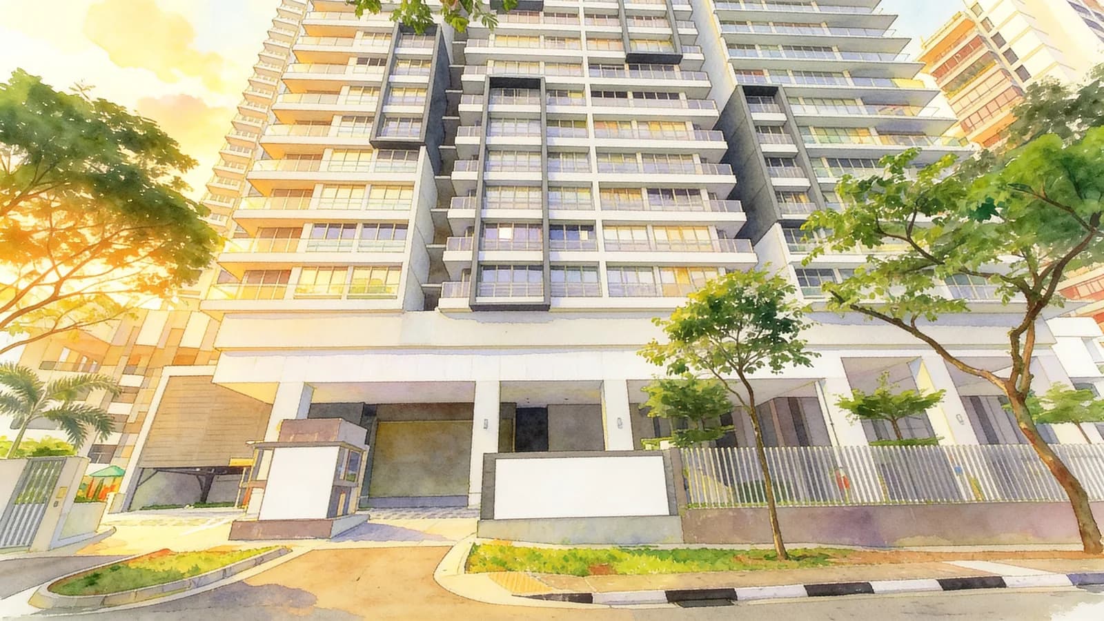 The Verve, a 19-storey condominium in Novena. Illustration is AI-generated.