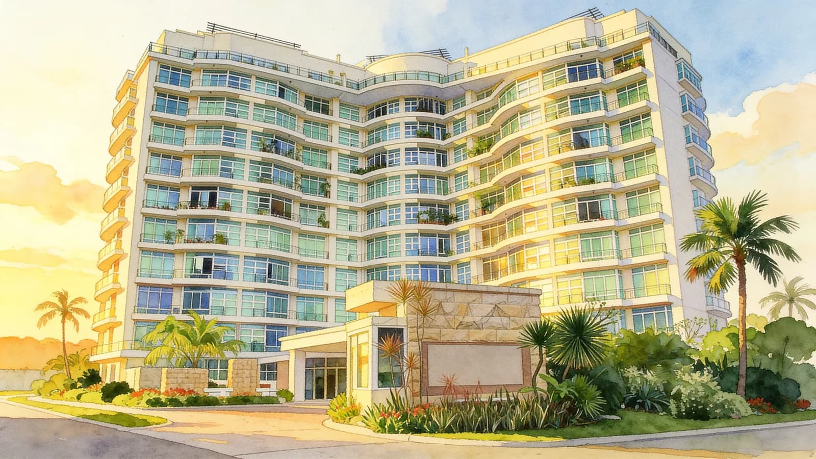 Sheares Ville, a condominium in Tanglin. Illustration is AI-generated.