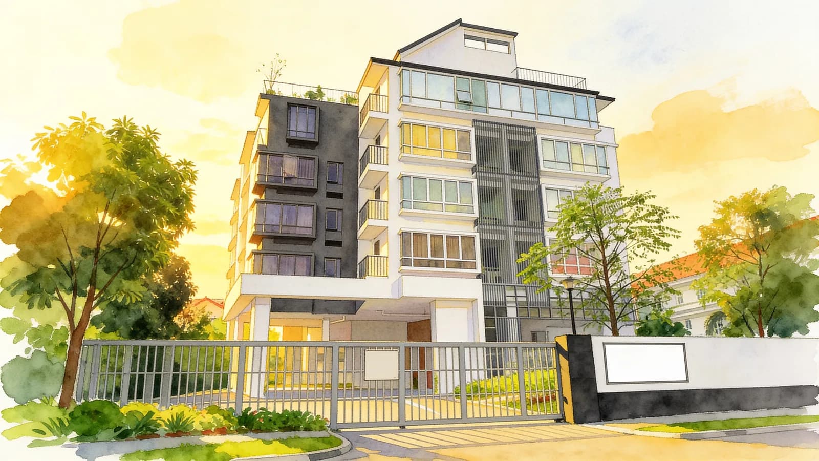 D'casita, a condominium in Bedok. Illustration is AI-generated.