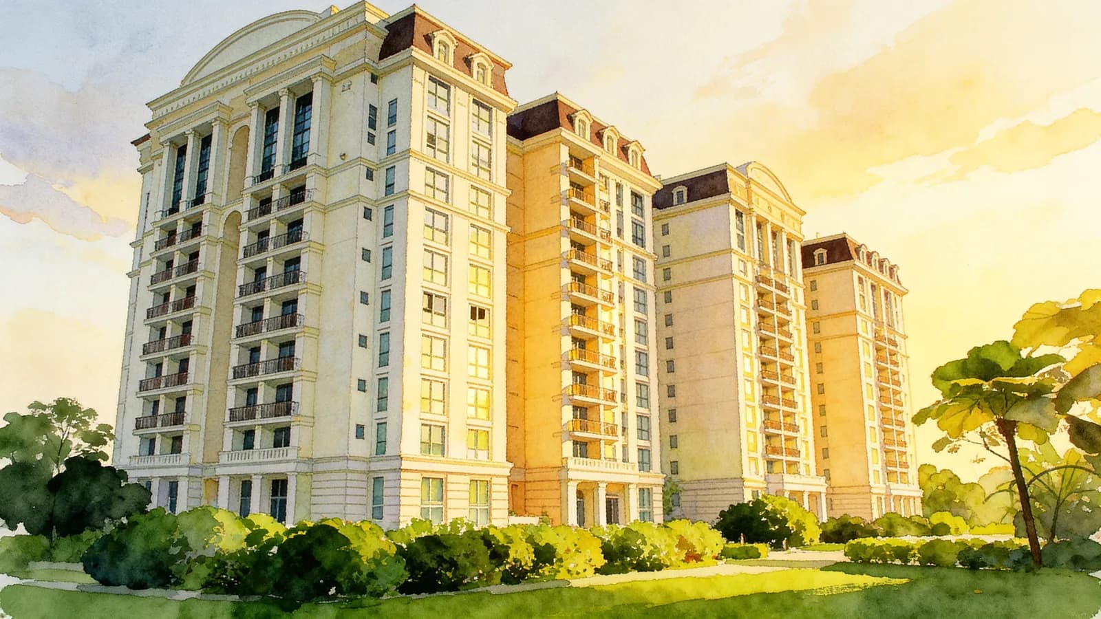 Spring Grove, a 20-storey condominium in Tanglin. Illustration is AI-generated.