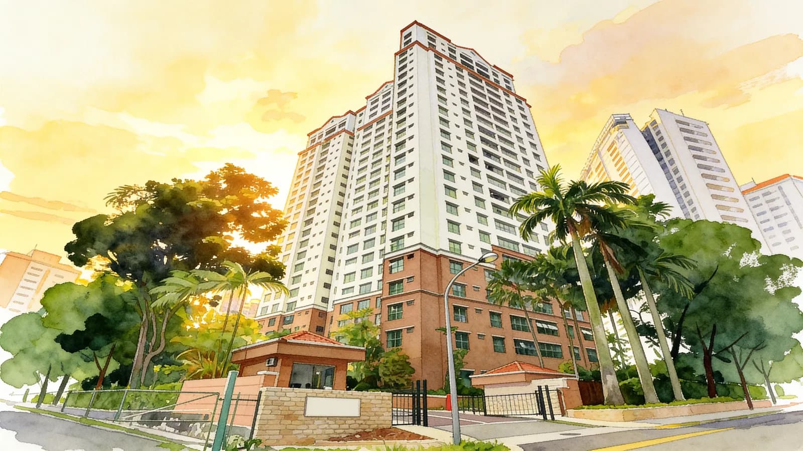 Oleanas Residence, a 25-storey condominium in River Valley. Illustration is AI-generated.