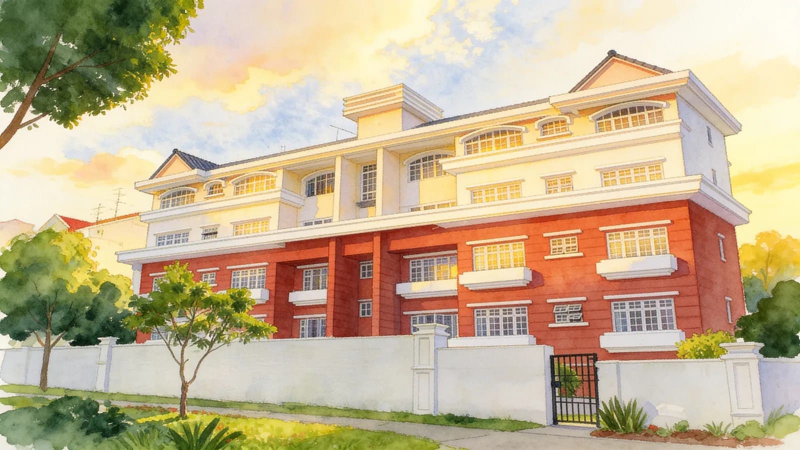 8 Eden Grove, an apartment in Serangoon. Illustration is AI-generated.