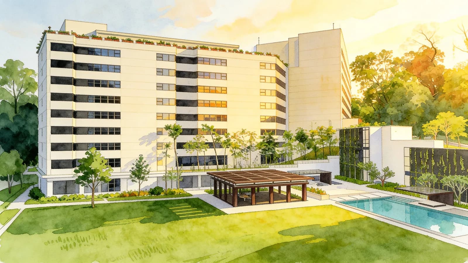 8 Napier, a condominium in Tanglin. Illustration is AI-generated.
