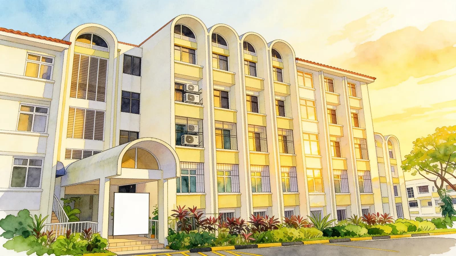 Charming Garden, a condominium in Bukit Timah. Illustration is AI-generated.
