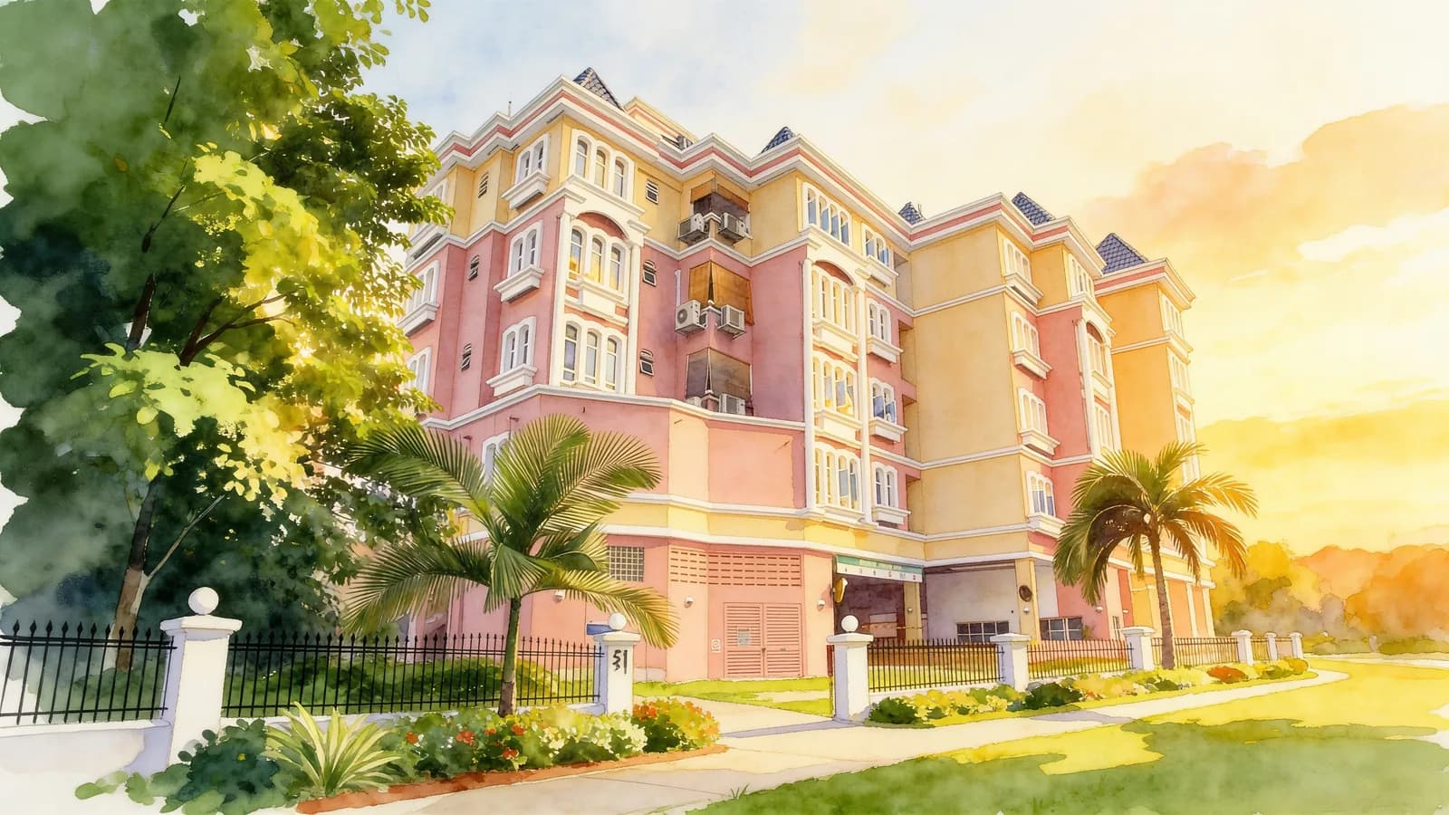 Chateau Le Fame, a 4-storey apartment in Tanglin. Illustration is AI-generated.