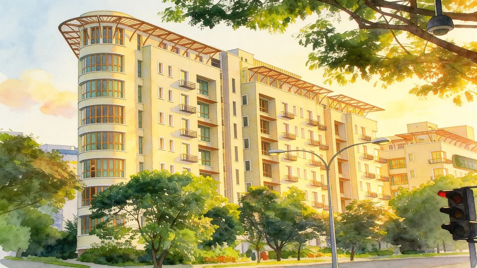 Avalon, a 10-storey condominium in Tanglin. Illustration is AI-generated.