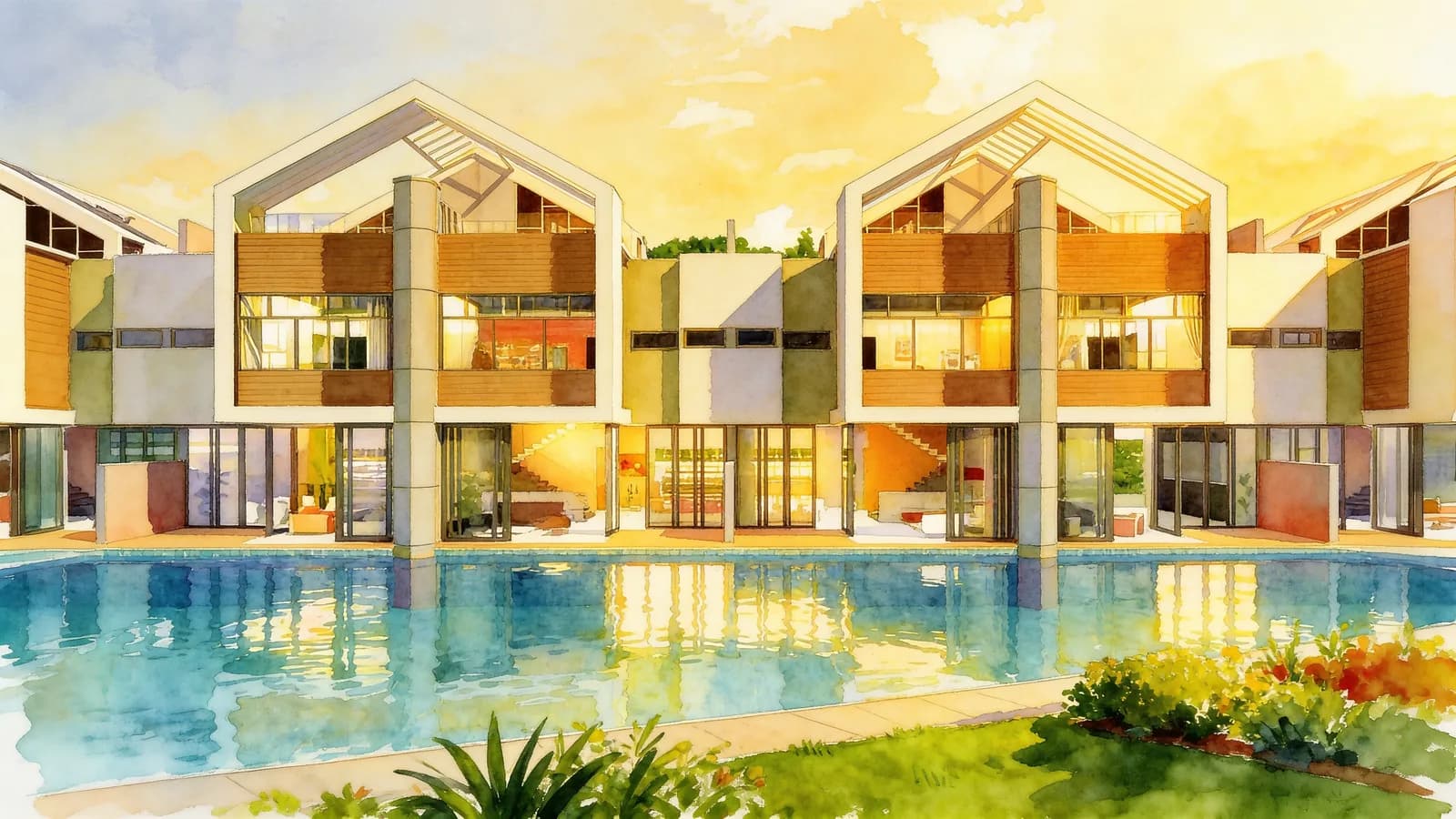 Woodhaven, a 5-storey condominium in Woodlands. Illustration is AI-generated.