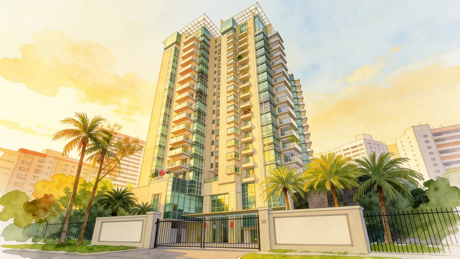 The Serenade @ Holland, a 19-storey condominium in Bukit Timah. Illustration is AI-generated.