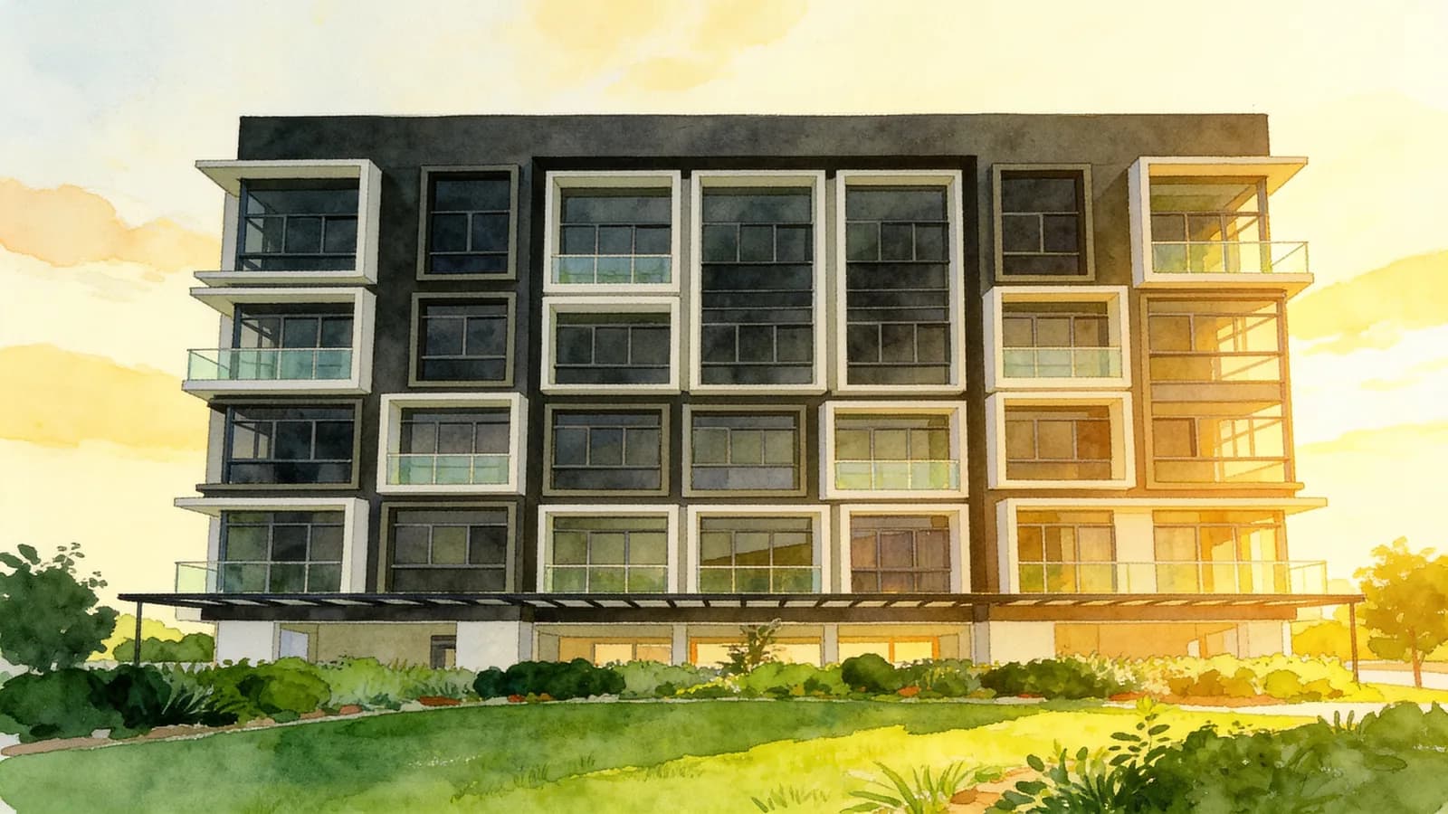 70@Truro, a 5-storey apartment in Kallang. Illustration is AI-generated.