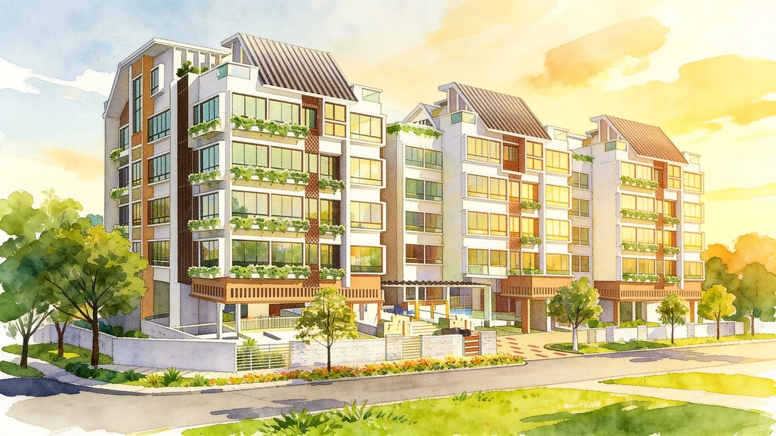 One @ Pulasan, an apartment in Marine Parade. Illustration is AI-generated.