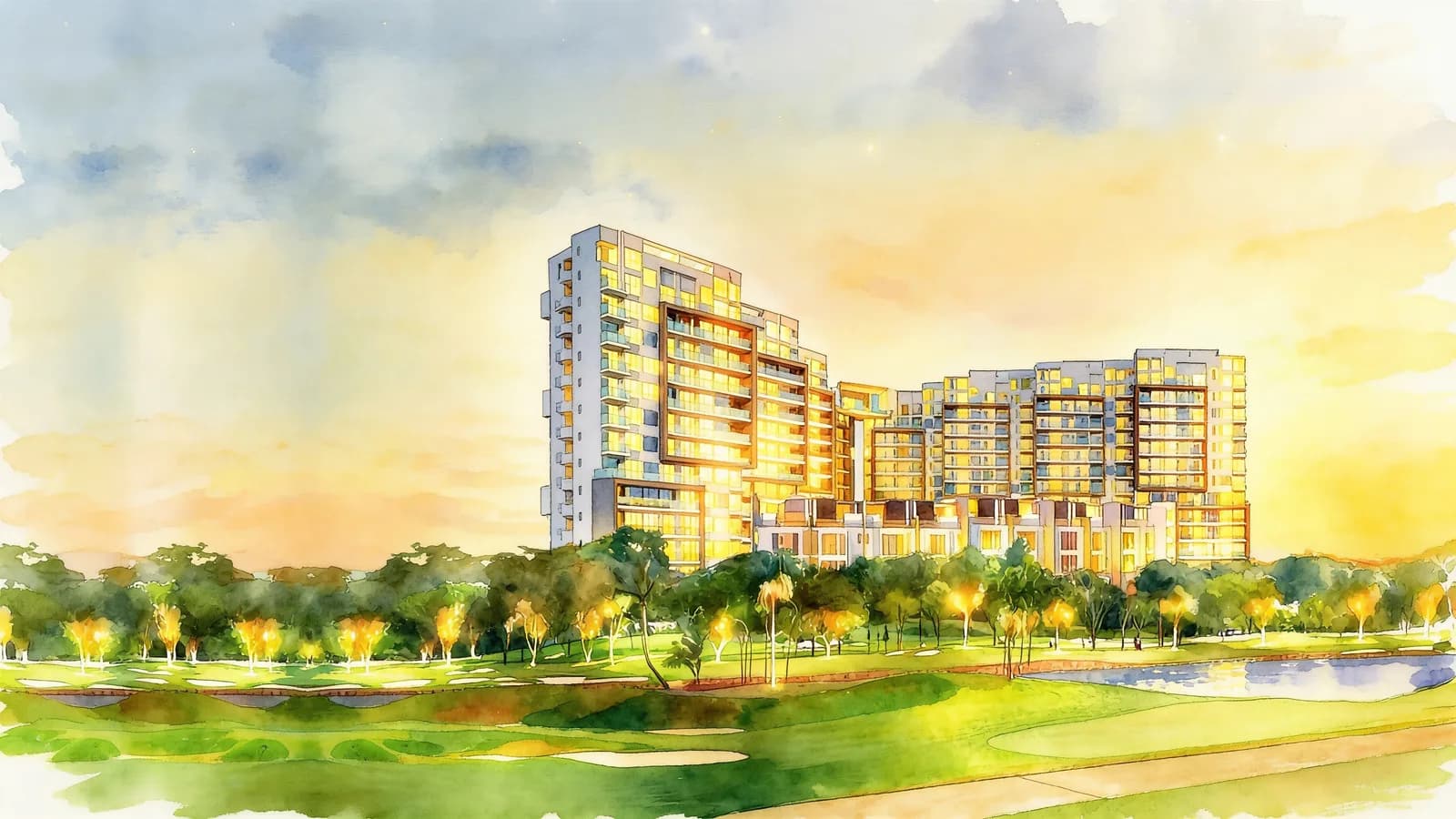 Skies Miltonia, a condominium in Yishun. Illustration is AI-generated.
