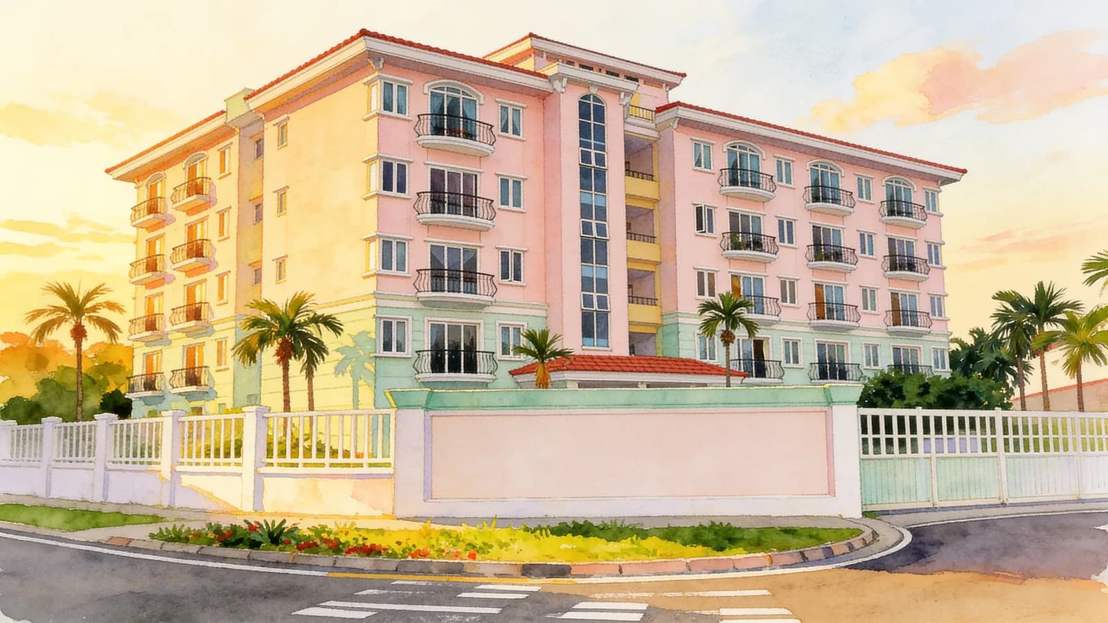 KJ Mansion, an apartment in Hougang. Illustration is AI-generated.