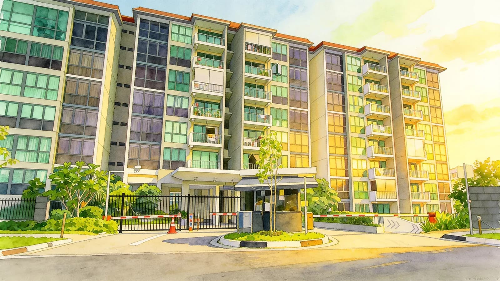 Esparina Residences, an 18-storey executive condominium in Sengkang. Illustration is AI-generated.