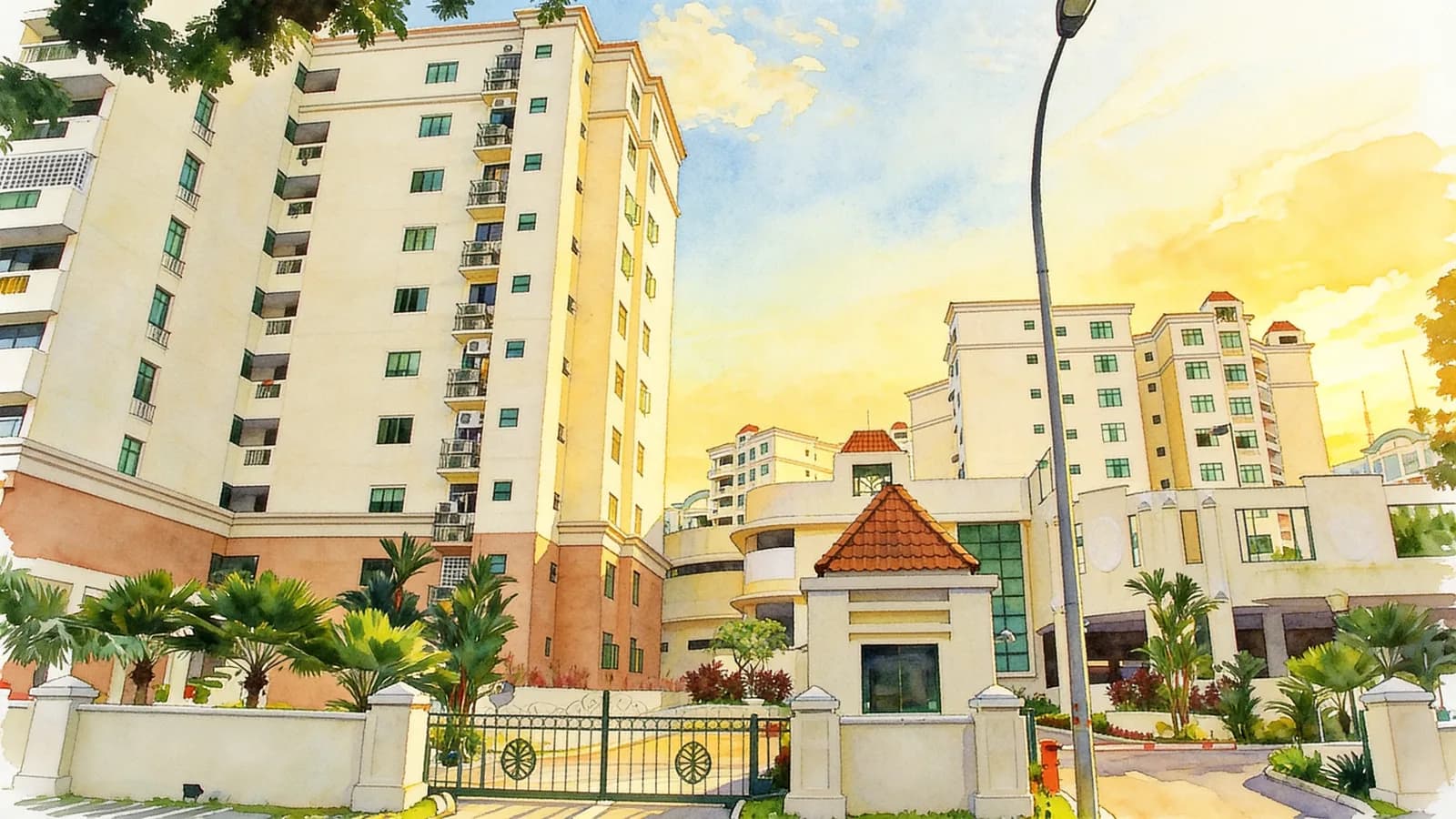 Hillview Green, a 10-storey condominium in Bukit Batok. Illustration is AI-generated.