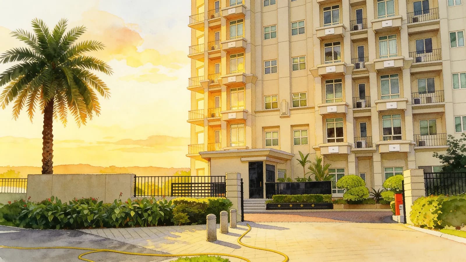 Balmoral 8, a condominium in Newton. Illustration is AI-generated.