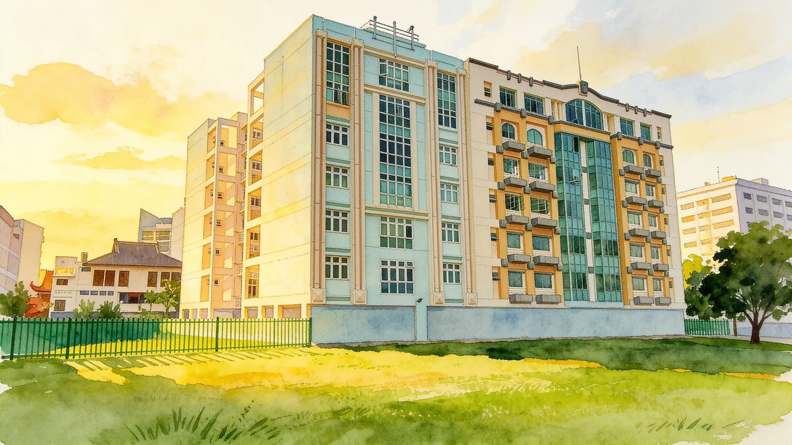 Cosy Lodge, a condominium in Geylang. Illustration is AI-generated.