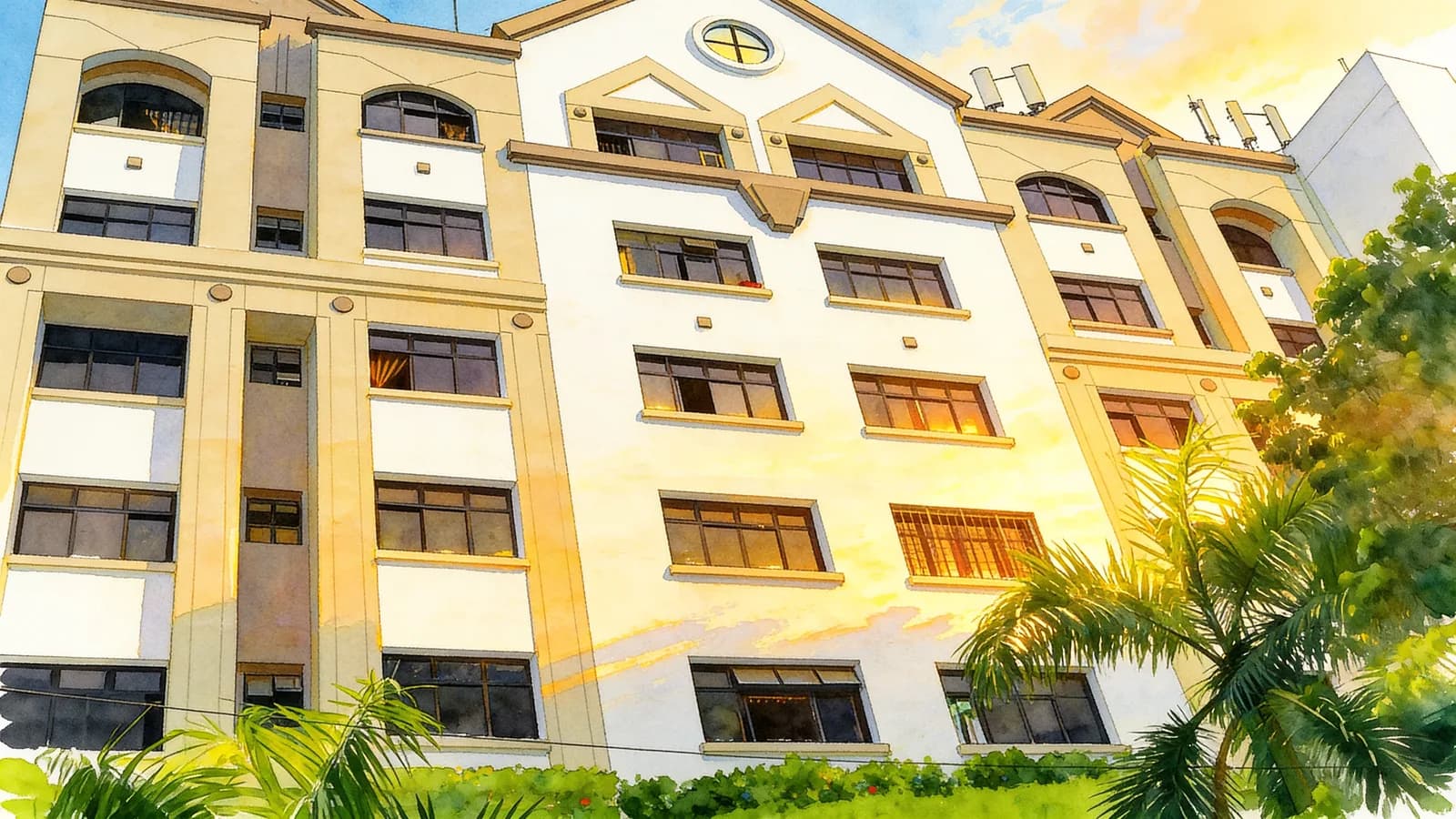 Guilin Court, a condominium in Geylang. Illustration is AI-generated.