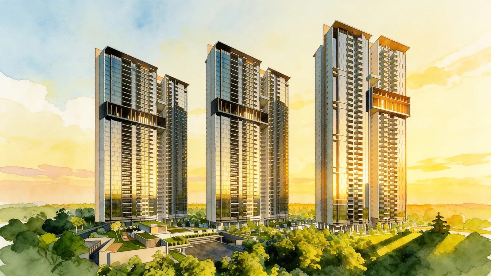 Whistler Grand, a 36-storey condominium in Clementi. Illustration is AI-generated.