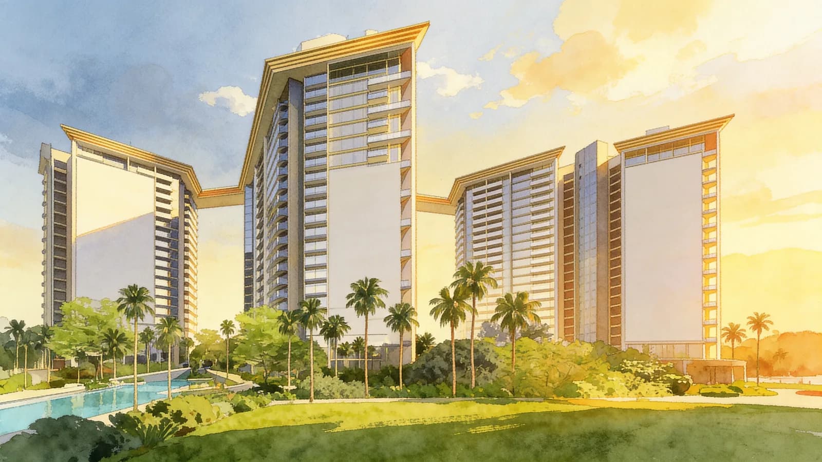Amber Park, a 21-storey condominium in Marine Parade. Illustration is AI-generated.