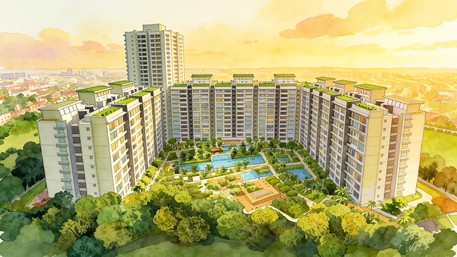 Botannia, a 12-storey condominium in Clementi. Illustration is AI-generated.