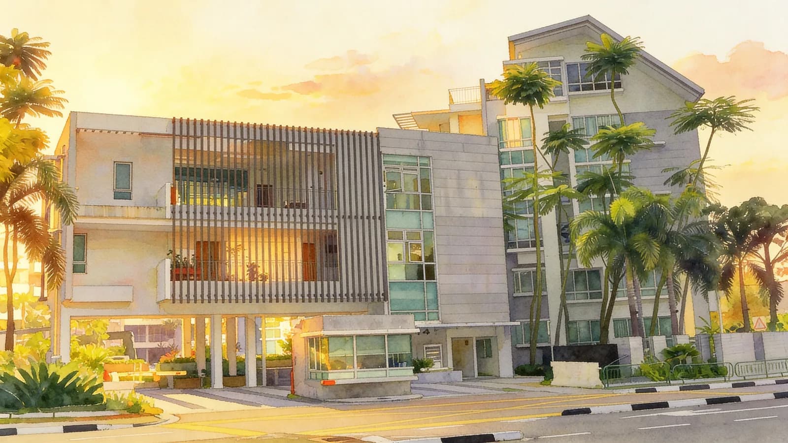 The Stellar, a condominium in Clementi. Illustration is AI-generated.