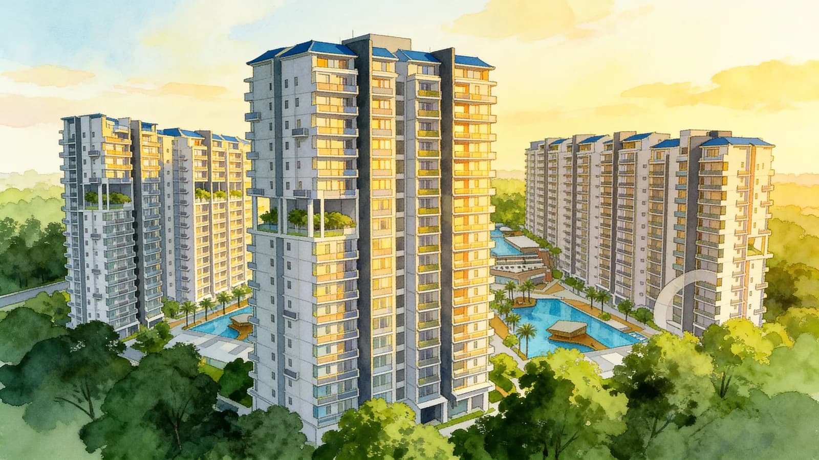 Urban Vista, a 15-storey condominium in Bedok. Illustration is AI-generated.