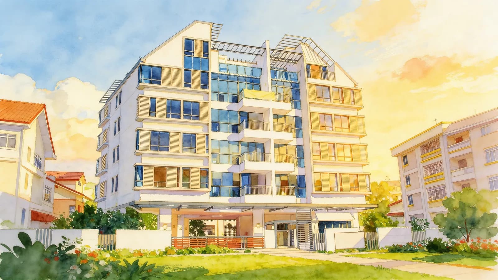 Cadence Light, an apartment in Bedok. Illustration is AI-generated.
