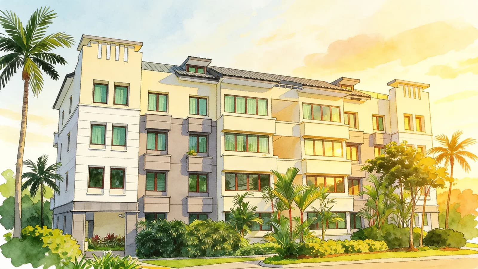 The Trevose, a 5-storey condominium in Novena. Illustration is AI-generated.